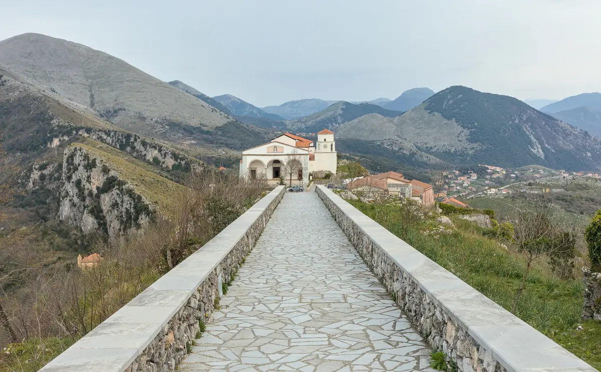 The path to the Basilica of San Biagio