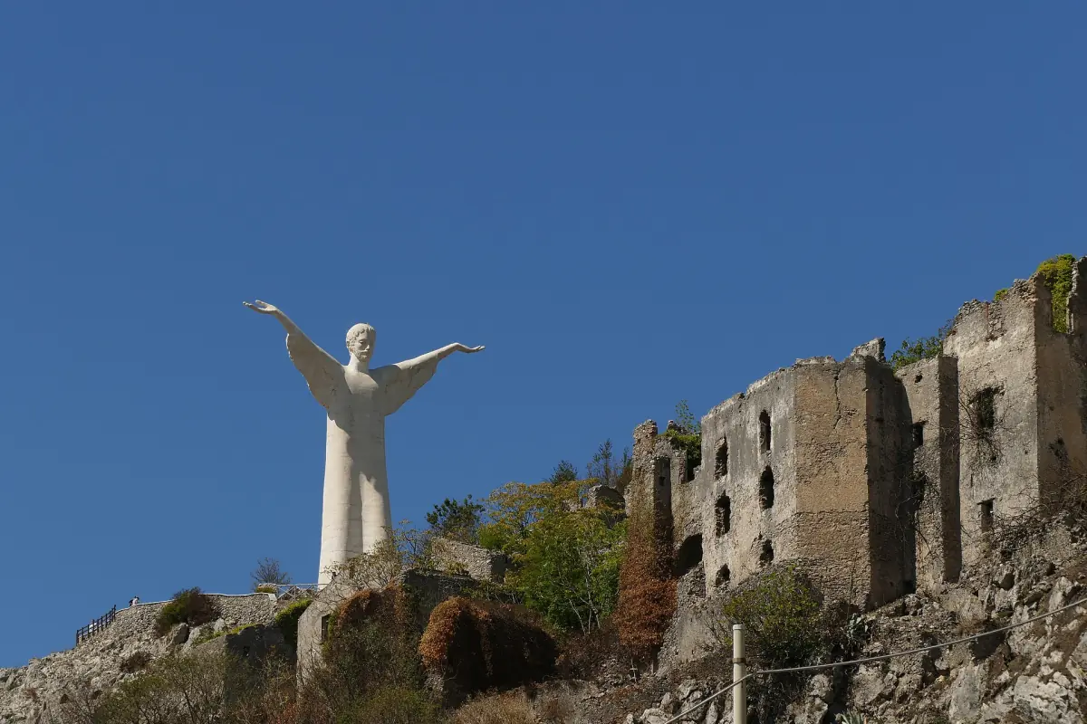 The Christ the Redeemer statue in Maratea