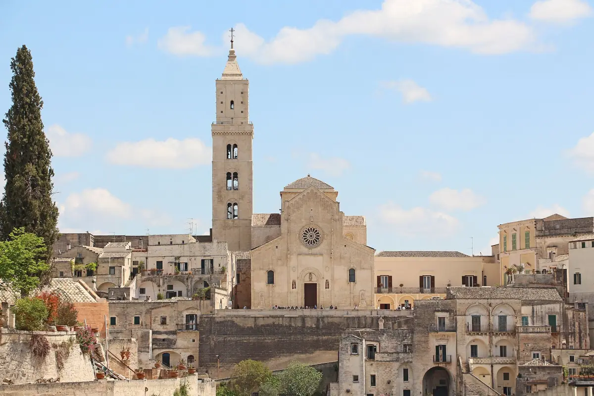 Matera Cathedral above the Sassi